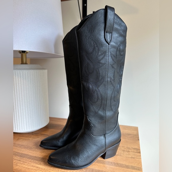 Billini Urson Black Women’s Cowboy Boot - Size 6 - Picture 3 of 11